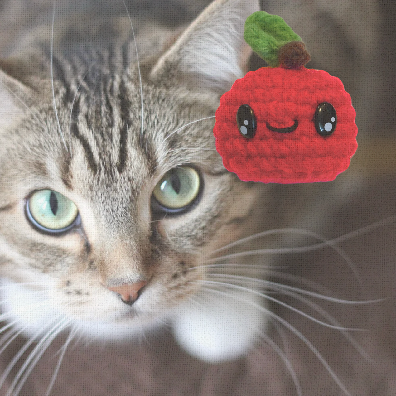 Handmade Cat Toy - 2 pack | Ruby & Olive – The Halloween Apples Chunkle Puffs Infused with Miracle Nip Botanicals