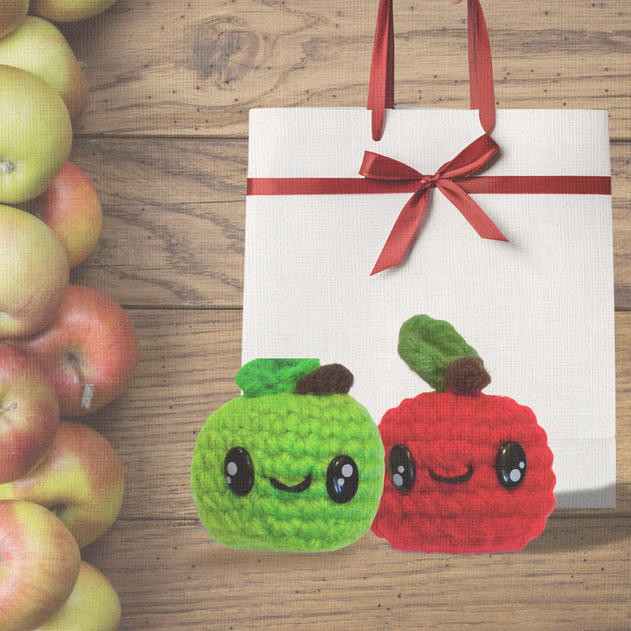 Handmade Cat Toy - 2 pack | Ruby & Olive – The Halloween Apples Chunkle Puffs Infused with Miracle Nip Botanicals