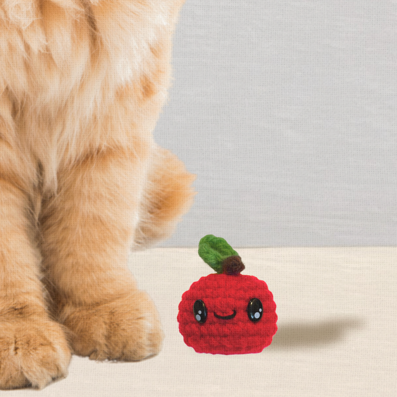 Handmade Cat Toy - 2 pack | Ruby & Olive – The Halloween Apples Chunkle Puffs Infused with Miracle Nip Botanicals