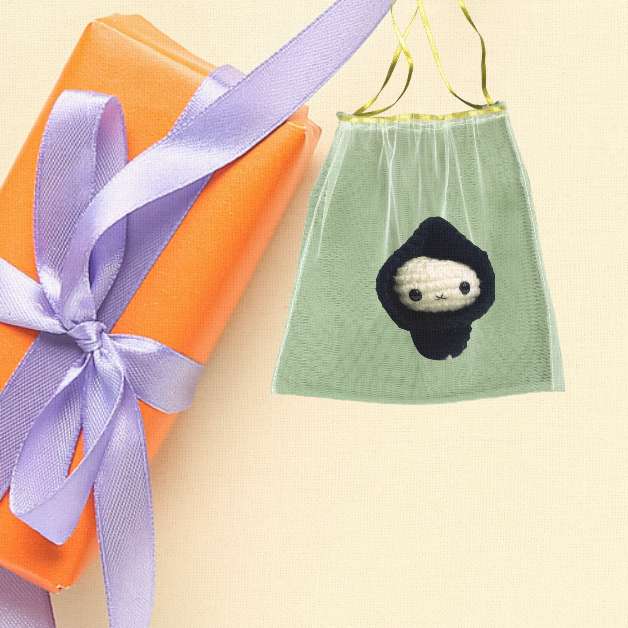 Handmade Catnip Toy | Monty the Grim Reaper – A Halloween Chunkle Puff Infused with Miracle Nip Botanicals