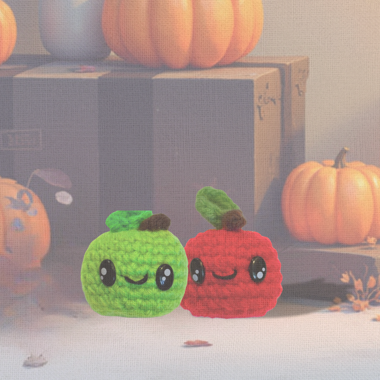 Handmade Cat Toy - 2 pack | Ruby & Olive – The Halloween Apples Chunkle Puffs Infused with Miracle Nip Botanicals