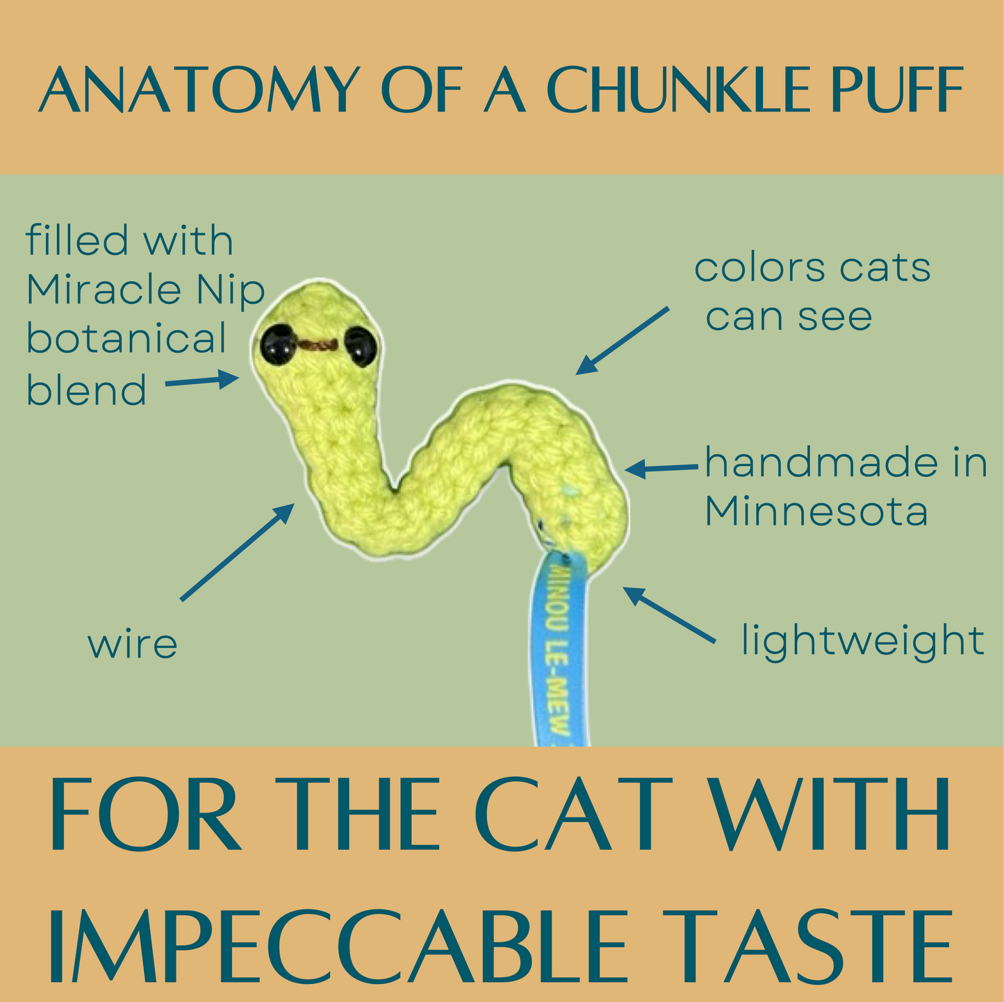 Noodle the Inchworm - Chunkle Puff