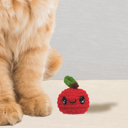Handmade Cat Toy - 2 pack | Ruby & Olive – The Halloween Apples Chunkle Puffs Infused with Miracle Nip Botanicals