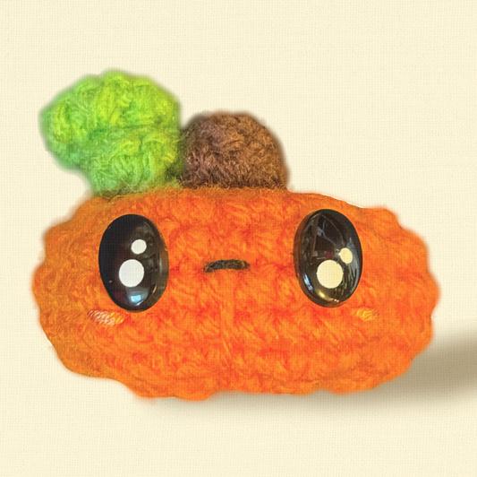 Handmade Catnip Toy | Larry the Pumpkin – A Halloween Chunkle Puff Infused with Miracle Nip Botanicals
