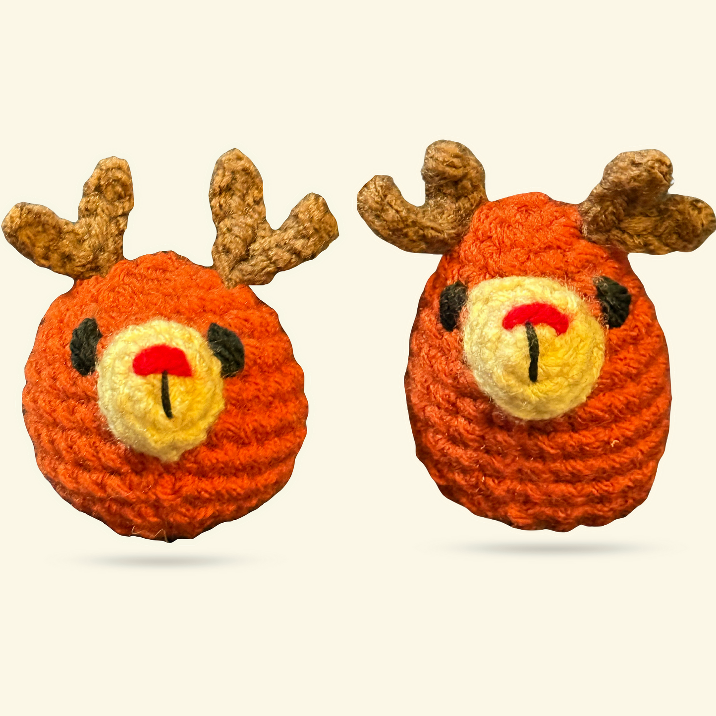 Winter reindeer duo | lightweight + weighted cat toys