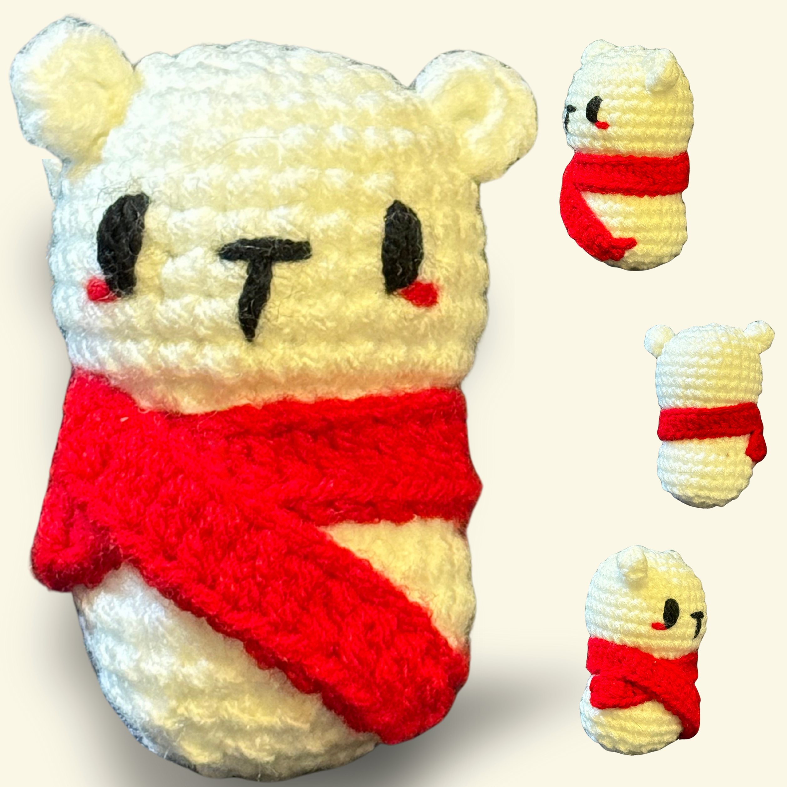 Wallace the polar bear | weighted cat toy