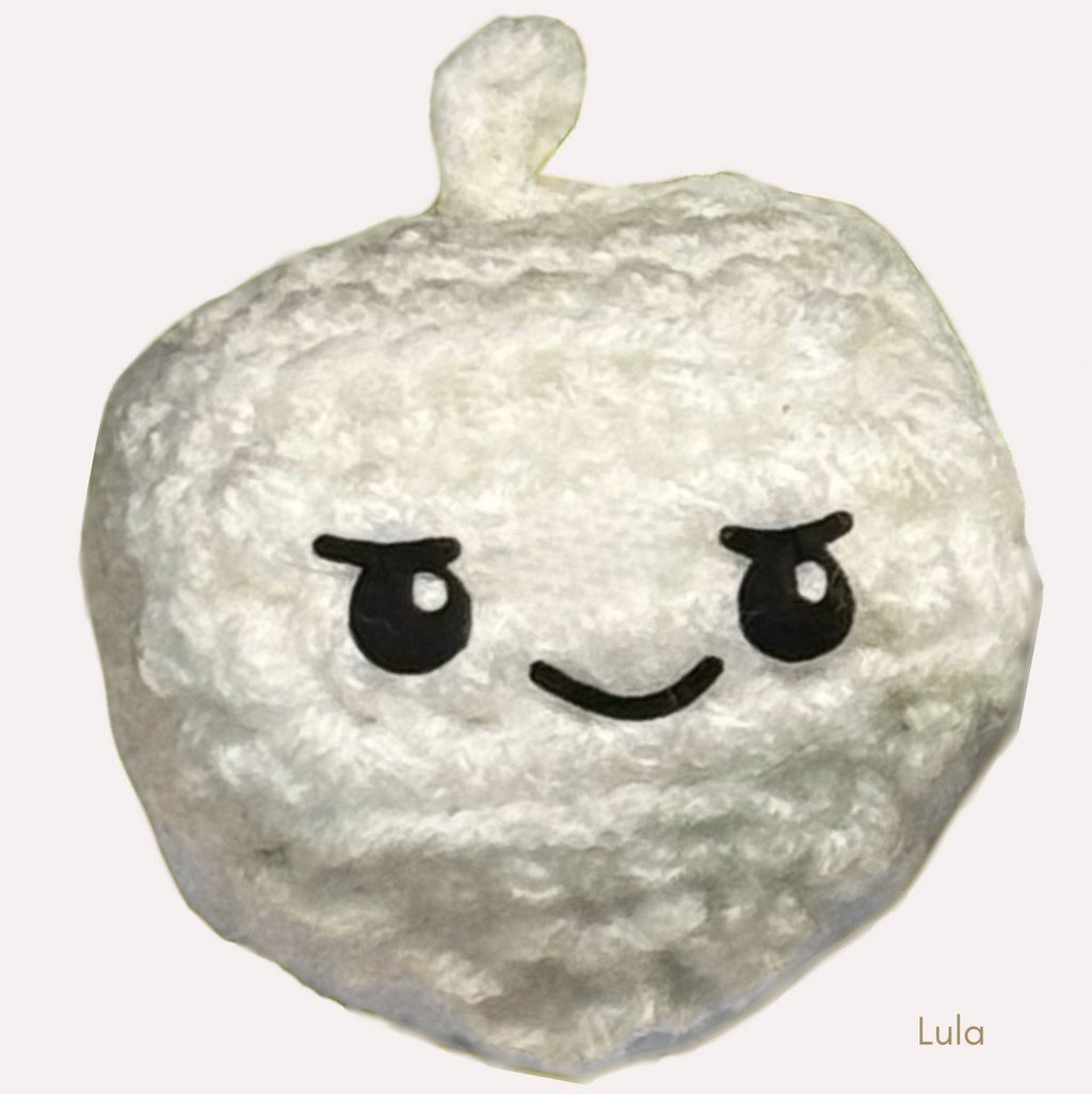 Lula, Pip, and Romy the dreidels | lightweight cat toys