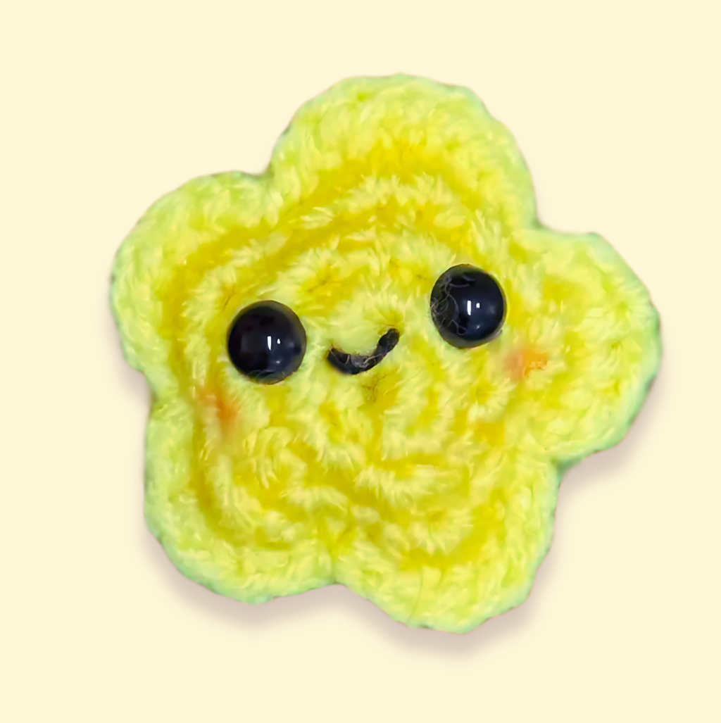 Twila L’Étoile, a 2-inch handmade catnip toy from Feline Grove’s Chunkle Puff collection, shown alone on a neutral background. Plush star form highlights luxury craftsmanship and celestial-inspired design.