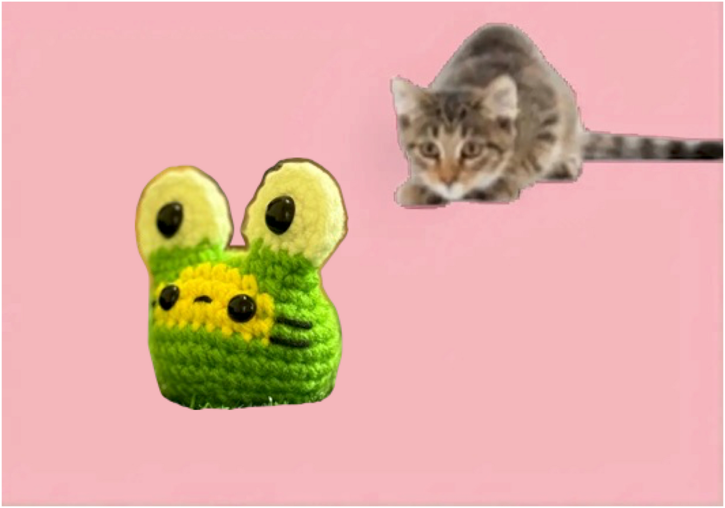 miso cosplay - chunkle chunk cat toy - kitty in frog costume